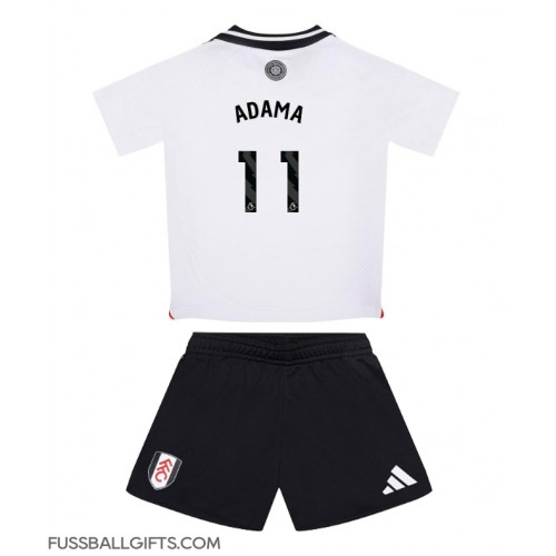 Fulham Adama Traore #11 Fußballbekleidung Heimtrikot Kinder 2024-25 Kurzarm (+ kurze hosen)